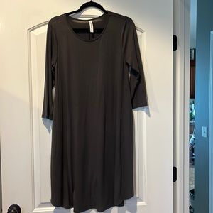 Size large olive color below the knee dress